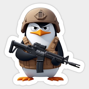 Tactical penguin Sticker